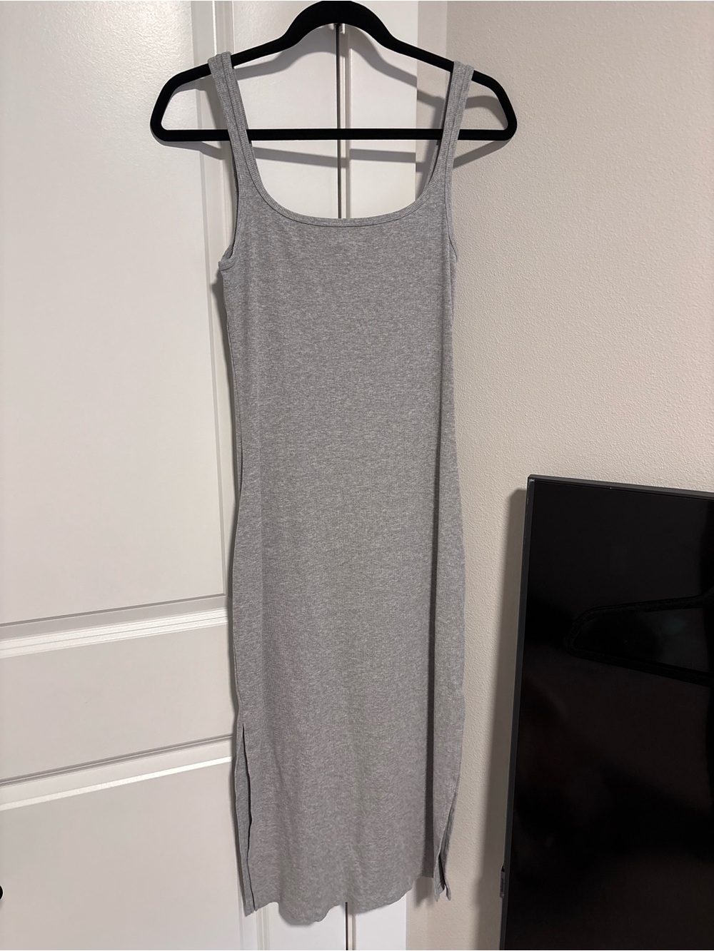 PINK Victoria’s Secret Women’s Grey Tank Maxi Dress